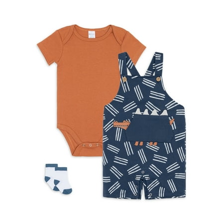 Petit Lem Baby Boy Overalls Bodysuit and Socks Outfit Set 3-Piece Sizes 3M-24M
Petit Lem Baby Boy Overalls Bodysuit and Socks Outfit Set 3-Piece Sizes 3M-24M