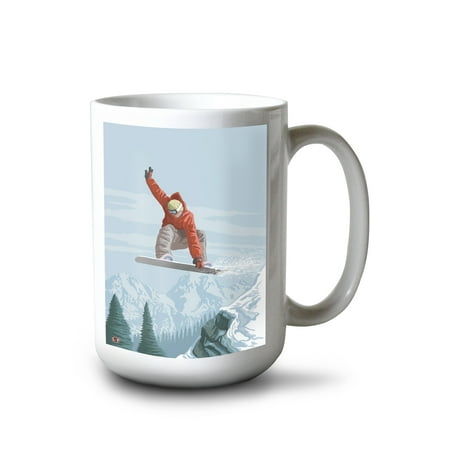 15 fl oz Ceramic Mug Snowboarder Jumping Illustration Dishwasher & Microwave Safe
15 fl oz Ceramic Mug Snowboarder Jumping Illustration Dishwasher & Microwave Safe