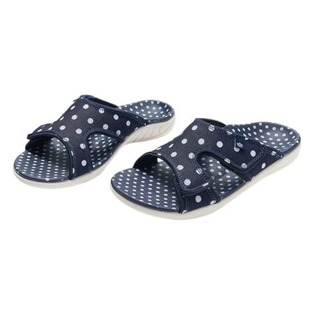 IKemiter Fashion Polka Dot Slippers Open Toe Adjustables Sandals Arch Support Flats Slippers Casual Non-slip Ladies Shoes
IKemiter Fashion Polka Dot Slippers Open Toe Adjustables Sandals Arch Support Flats Slippers Casual Non-slip Ladies Shoes