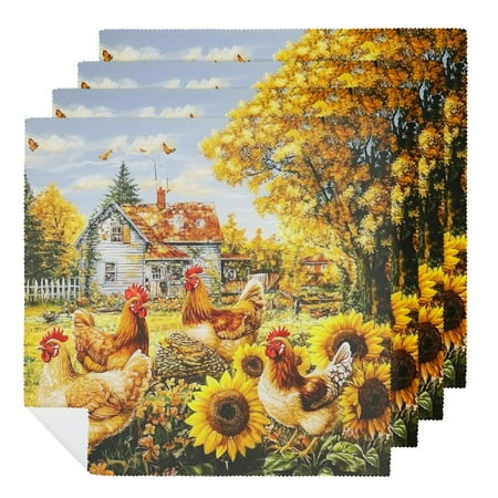 FUMJ Sunflowers Cloth Napkins Polyester Gift Dinner Napkin for Dining Table Kitchen Daily Party Housewarming Farmhouse Decor Kitchen 2 PCS
FUMJ Sunflowers Cloth Napkins Polyester Gift Dinner Napkin for Dining Table Kitchen Daily Party Housewarming Farmhouse Decor Kitchen 2 PCS