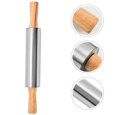 Worgeous Pizza Roller Pin Pastry Cloth for Rolling Dough Steel Silver 
Worgeous Pizza Roller Pin Pastry Cloth for Rolling Dough Steel Silver