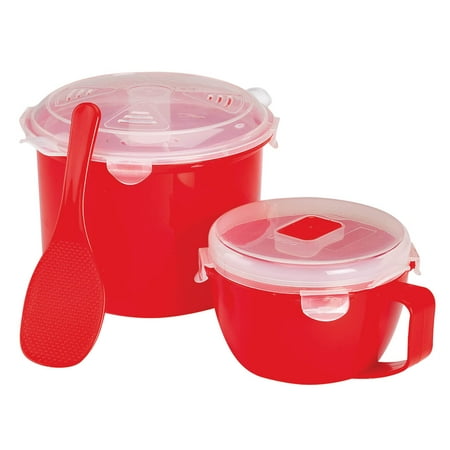 Microwave Rice Cooker and Handled Bowl by Chef s Pride