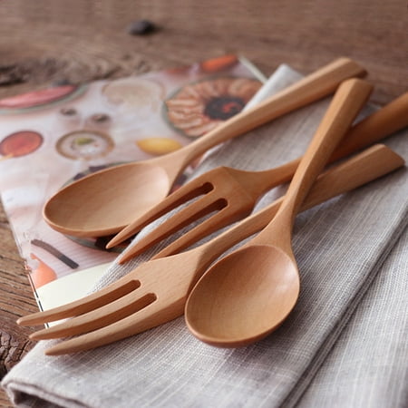Wooden Spoon Practical Retro Fine Workmanship Japanese Style Anti-slip Fork Cutlery Kitchen Accessories
Wooden Spoon Practical Retro Fine Workmanship Japanese Style Anti-slip Fork Cutlery Kitchen Accessories