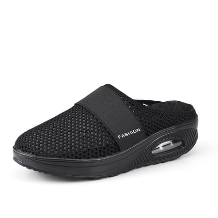 Women s Flying Woven Mesh Sandals Casual Air Cushion Sole Mules Breathable & Lightweight Mule Sneakers
Women s Flying Woven Mesh Sandals Casual Air Cushion Sole Mules Breathable & Lightweight Mule Sneakers