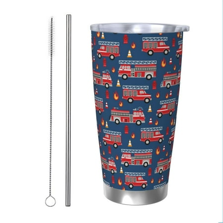 Cauagu Fire Truck 1 Pattern 20oz Tumbler Stainless Steel Vacuum Insulated Tumbler with Lid Insulated Coffee Mug Thermal Cup with Splash Proof Sliding Lid-Straw Two-piece Set
Cauagu Fire Truck 1 Pattern 20oz Tumbler Stainless Steel Vacuum Insulated Tumbler with Lid Insulated Coffee Mug Thermal Cup with Splash Proof Sliding Lid-Straw Two-piece Set