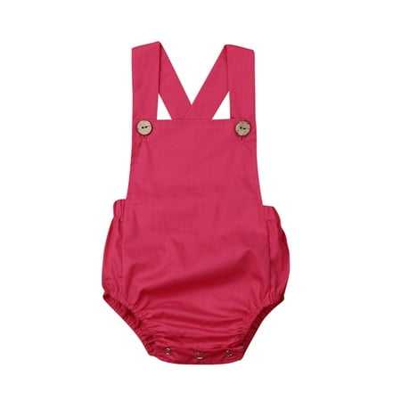 Calsunbaby Newborn Baby Girls Boys One-piece Romper Sleeveless Suspender Jumpsuits Outfits Summer Clothes Rose red 12-18 Months
Calsunbaby Newborn Baby Girls Boys One-piece Romper Sleeveless Suspender Jumpsuits Outfits Summer Clothes Rose red 12-18 Months