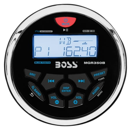 Boss Audio Mckgb350b.6 Marine-gauge System With Mechless Am/fm Receiver, Speakers & Antenna (black Speakers)