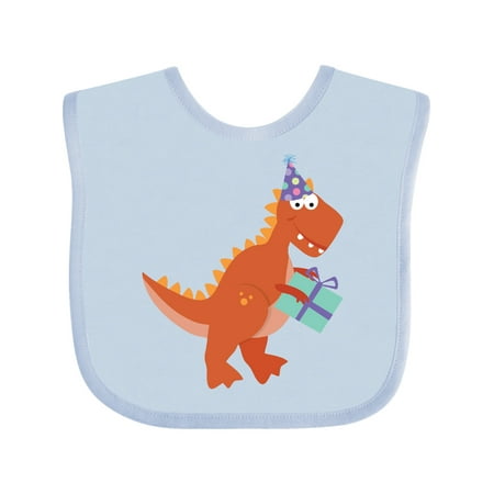Inktastic Dinosaur Birthday Gift Baby Boy or Baby Girl Bib
