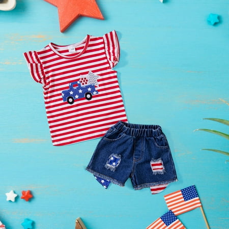 3 Month Baby Girl Clothes Big Fit Girl Girls Independence Day Pants Suit Stripe Star And Cartoon Car Print T Shirt And Baggy Denim Shorts
3 Month Baby Girl Clothes Big Fit Girl Girls Independence Day Pants Suit Stripe Star And Cartoon Car Print T Shirt And Baggy Denim Shorts