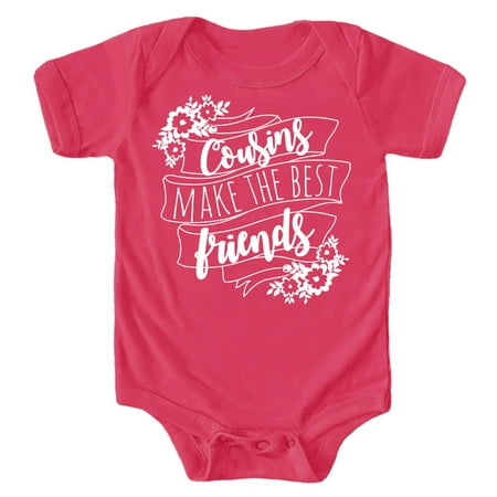 Cousins Make The Best Friends Flower Banner T-Shirts and Bodysuits for Matching Girl Cousins Vintage Hot Pink Bodysuit 24 Months
Cousins Make The Best Friends Flower Banner T-Shirts and Bodysuits for Matching Girl Cousins Vintage Hot Pink Bodysuit 24 Months