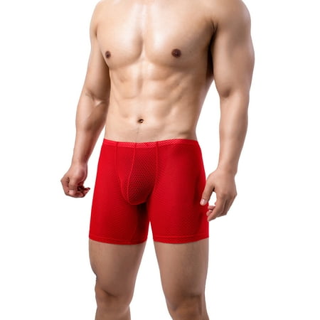 Medcursor Men s Sexy Underwear Boxer Briefs Mesh Breathable Underpants