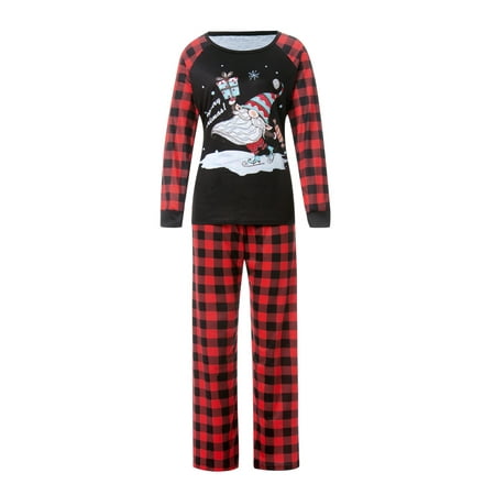 Canrulo Christmas Family Matching Pajamas Set Merry Christmas Tops+Plaids Pants Sleepwear Set For Adult Kids Baby 
Canrulo Christmas Family Matching Pajamas Set Merry Christmas Tops+Plaids Pants Sleepwear Set For Adult Kids Baby