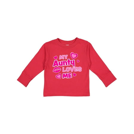 Inktastic My Aunty Loves Me with Hearts and Kiss Gift Toddler Boy or Toddler Girl Long Sleeve T-Shirt
Inktastic My Aunty Loves Me with Hearts and Kiss Gift Toddler Boy or Toddler Girl Long Sleeve T-Shirt