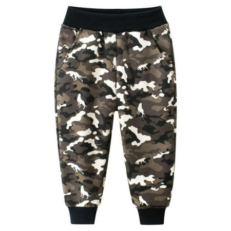 Patgoal Baby Boys Clothes 1-9T Baby Boys Sweaterpants Camouflage Print Children Sport Pants Kids Clothes Children Trousers Long pants