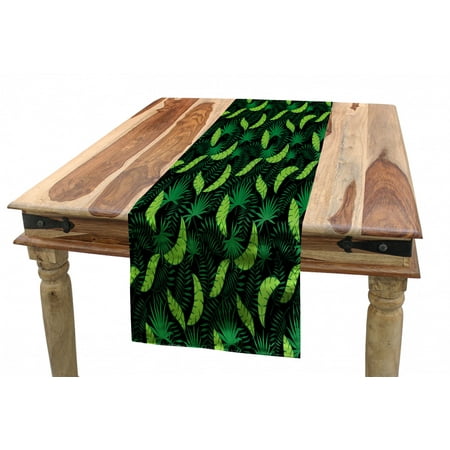 Exotic Table Runner Tropical Foliage Pattern with Leaves on Dark Background Dining Room Kitchen Rectangular Runner 3 Sizes by Ambesonne
Exotic Table Runner Tropical Foliage Pattern with Leaves on Dark Background Dining Room Kitchen Rectangular Runner 3 Sizes by Ambesonne