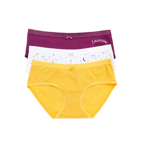 No Boundaries Women s Zodiac Cotton Hipster 3-Pack