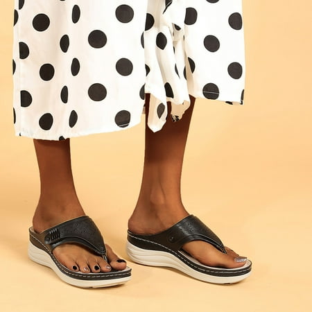 YOTAMI Women s Sandals Fashion 2022 Women s Round Toe Fashion Flip-Toe Comfortable Slope heel Large Size Sandals Black
YOTAMI Women s Sandals Fashion 2022 Women s Round Toe Fashion Flip-Toe Comfortable Slope heel Large Size Sandals Black