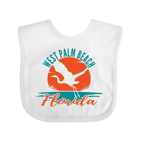 Inktastic West Palm Beach Florida Vacation Gift Baby Boy or Baby Girl Bib