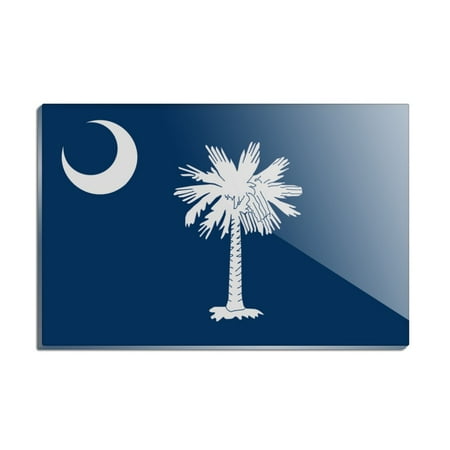 South Carolina State Flag Rectangle Acrylic Fridge Refrigerator Magnet
