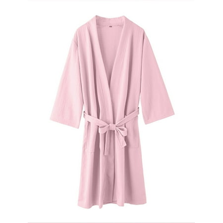 Lamuusaa Unisex Solid Color Couples Nightgown Long Sleeve Tie Up Long Cardigan Nightdress with Waistband
Lamuusaa Unisex Solid Color Couples Nightgown Long Sleeve Tie Up Long Cardigan Nightdress with Waistband