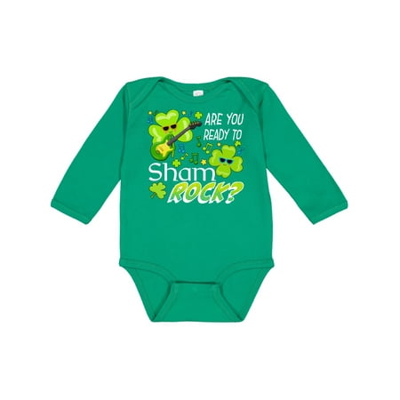 Inktastic Are You Ready to ShamROCK- Fun St. Patrick s Day Gift Baby Boy or Baby Girl Long Sleeve Bodysuit
Inktastic Are You Ready to ShamROCK- Fun St. Patrick s Day Gift Baby Boy or Baby Girl Long Sleeve Bodysuit