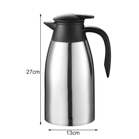 Stainless Steel Thermal Bottle Coffee Tea Carafe 2L Double Wall Insulated Vacuum Flasks Hot and Cold Water Jug Pot
Stainless Steel Thermal Bottle Coffee Tea Carafe 2L Double Wall Insulated Vacuum Flasks Hot and Cold Water Jug Pot