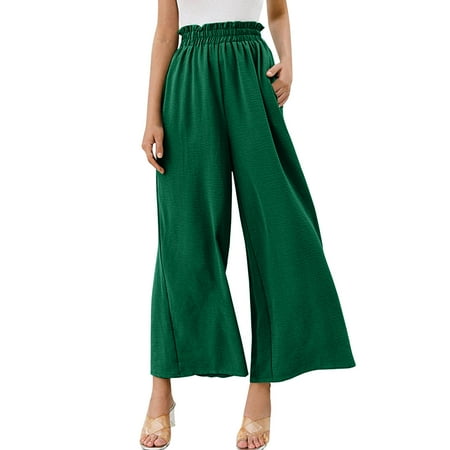 Women Wide Leg Pants High Waisted Cotton Palazzo Pants Work Long Trousers With Pockets Maternity Pants for Women Business Casual
Women Wide Leg Pants High Waisted Cotton Palazzo Pants Work Long Trousers With Pockets Maternity Pants for Women Business Casual