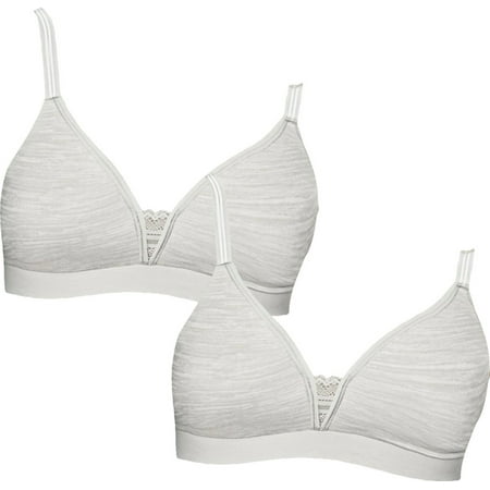 Hanes Women`s Ultimate ComfortBlend T-Shirt Unlined Wirefree Bra Set of 2 M Sterling Grey Heather Print Pack of 2
Hanes Women`s Ultimate ComfortBlend T-Shirt Unlined Wirefree Bra Set of 2 M Sterling Grey Heather Print Pack of 2