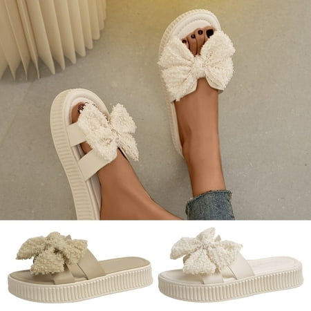 Cethrio Women s Platform Footbed Sandals- on Clearance Wide Width Slides Sandal Bow Platform Khaki Dressy Sandals/ Slides Size 6
Cethrio Women s Platform Footbed Sandals- on Clearance Wide Width Slides Sandal Bow Platform Khaki Dressy Sandals/ Slides Size 6