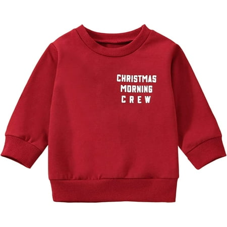 PIKADINGNIS Baby Boy Girl Christmas Outfit Funny Letter Print Crewneck Long Sleeve Pullover Sweatshirt Tops Fall Winter Clothes
PIKADINGNIS Baby Boy Girl Christmas Outfit Funny Letter Print Crewneck Long Sleeve Pullover Sweatshirt Tops Fall Winter Clothes