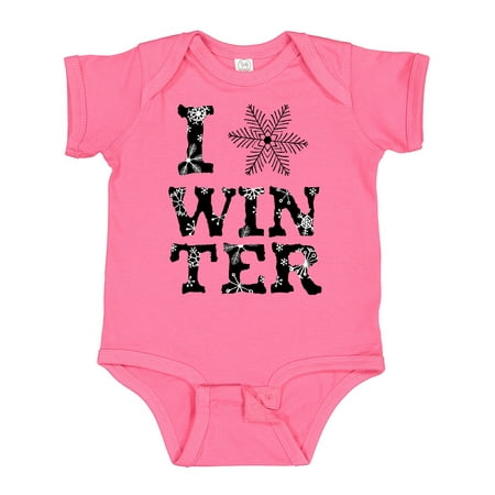 Inktastic I Love Winter- Black and White Snowflakes Gift Baby Boy or Baby Girl Bodysuit
Inktastic I Love Winter- Black and White Snowflakes Gift Baby Boy or Baby Girl Bodysuit