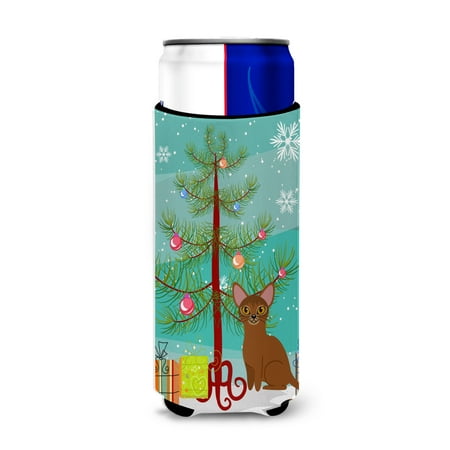 Carolines Treasures BB4411MUK Abyssinian Cat Merry Christmas Tree Michelob Ultra Hugger for slim cans Slim Can
Carolines Treasures BB4411MUK Abyssinian Cat Merry Christmas Tree Michelob Ultra Hugger for slim cans Slim Can