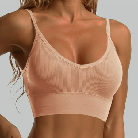 Cathalem Womens Workout Tops Women Sports Bra Seamless Wireless Sport Bras For Yoga Workout Fitness Brief Push Up Girls Crop Top Vest Beige One Size
Cathalem Womens Workout Tops Women Sports Bra Seamless Wireless Sport Bras For Yoga Workout Fitness Brief Push Up Girls Crop Top Vest Beige One Size