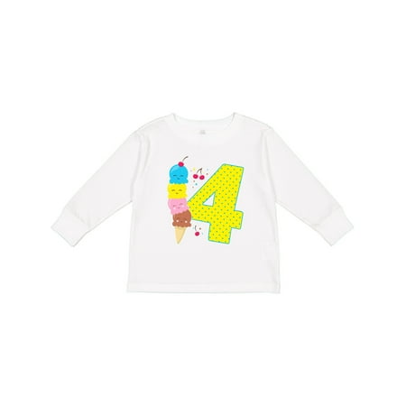 Inktastic Ice Cream Fourth Birthday Blue Gift Toddler Boy or Toddler Girl Long Sleeve T-Shirt
Inktastic Ice Cream Fourth Birthday Blue Gift Toddler Boy or Toddler Girl Long Sleeve T-Shirt
