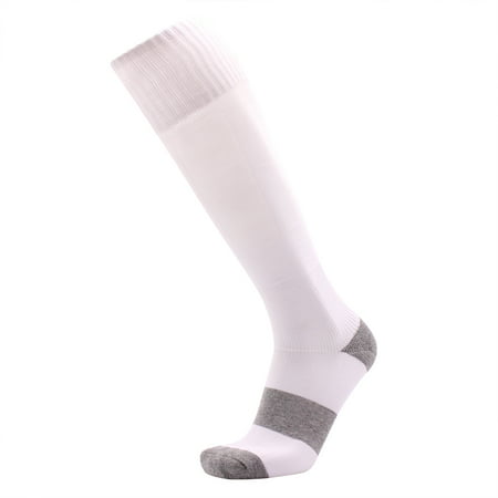 Lian Style Big Boy s 1 Pair Knee-high Sports Socks Size L MS1604010 (White)