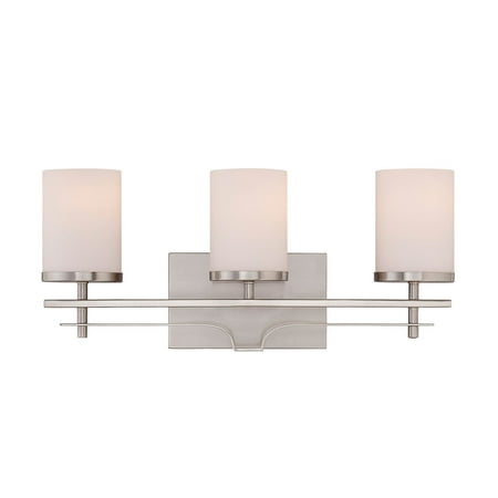 Bathroom Vanity 3 Light With Satin Nickel Finish Incandescent Bulbs 21 inch 300 Watts
Bathroom Vanity 3 Light With Satin Nickel Finish Incandescent Bulbs 21 inch 300 Watts
