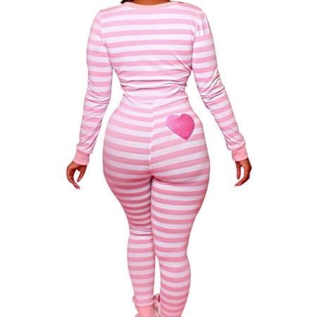 Dewadbow Women One Piece Pajamas Nightwear Long Sleeve Pajamas Sleepwear Pyjamas Romper Jumpsuit
Dewadbow Women One Piece Pajamas Nightwear Long Sleeve Pajamas Sleepwear Pyjamas Romper Jumpsuit