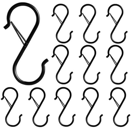 Seamaka S Hooks - Heavy Duty S Shaped Hooks for Hanging Rust-Proof S Hooks with Safety Buckle Design for Hanging Plants Coffee Cups Pots and Pans Clothes in Kitchen Bathroom
Seamaka S Hooks - Heavy Duty S Shaped Hooks for Hanging Rust-Proof S Hooks with Safety Buckle Design for Hanging Plants Coffee Cups Pots and Pans Clothes in Kitchen Bathroom