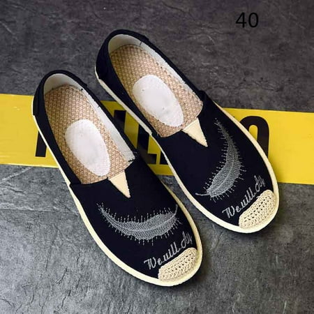 Women Canvas Slip-On Shoes Breathable Durable Anti-slip Loafers for Summer 40 
Women Canvas Slip-On Shoes Breathable Durable Anti-slip Loafers for Summer 40