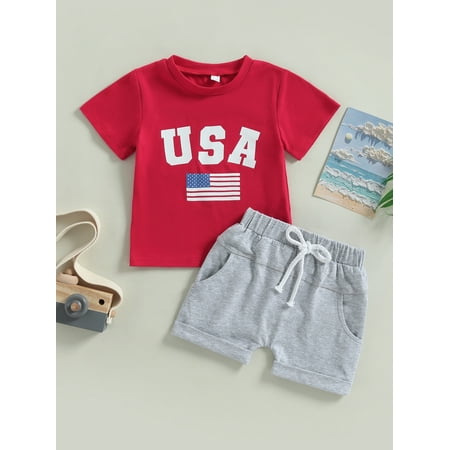 xingqing Toddler Baby 4th of July Outfit Boy Girl Short Sleeve Flag Letter Print T-shirt + Drawstring Shorts Clothes Sets Red 6-12 Months
xingqing Toddler Baby 4th of July Outfit Boy Girl Short Sleeve Flag Letter Print T-shirt + Drawstring Shorts Clothes Sets Red 6-12 Months
