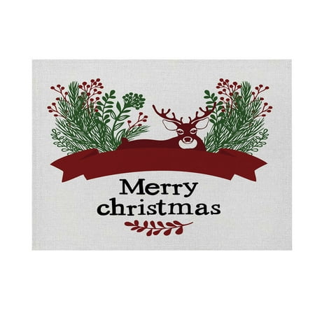 Yedhsi Hot Pillow Cases Christmas Placemat Family Table Atmosphere Arrangement Supplies Decorations
Yedhsi Hot Pillow Cases Christmas Placemat Family Table Atmosphere Arrangement Supplies Decorations