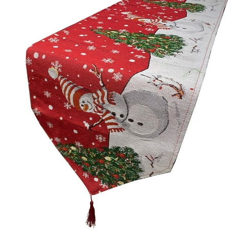 Techinal Christmas Table Runner Cotton Linen Fabric with Tassels Placemat Dining Room Table Decorations Holiday Wedding Party Decor
Techinal Christmas Table Runner Cotton Linen Fabric with Tassels Placemat Dining Room Table Decorations Holiday Wedding Party Decor