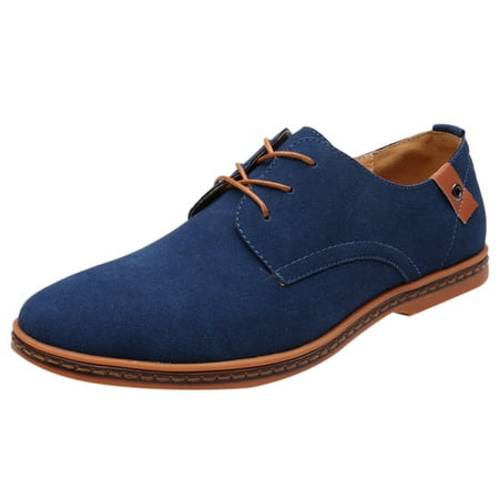 Rdeuod Mens Dress Shoes Fashion Casual Solid Lace Up Oxfords Leather Shoes Male Business Shoes