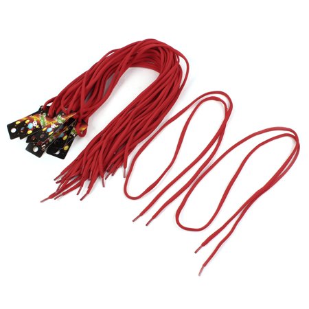 Tasharina Unisex Sports Shoes Sneakers Round Shoelace Red 115cm Long 10 Pair Red