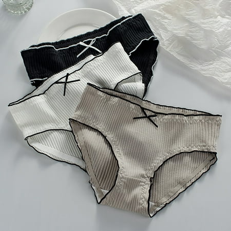 Jiaroswwei Seamless Briefs Solid Color Elastic Waistband Ribbing Design Panties for Daily Life
Jiaroswwei Seamless Briefs Solid Color Elastic Waistband Ribbing Design Panties for Daily Life