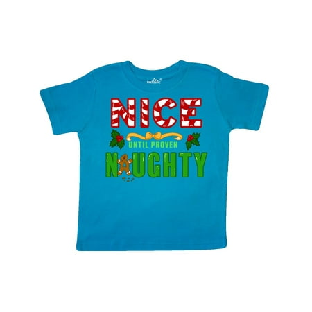 Inktastic Nice Until Proven Naughty with Holly and Gingerbread Man Gift Toddler Boy or Toddler Girl T-Shirt
Inktastic Nice Until Proven Naughty with Holly and Gingerbread Man Gift Toddler Boy or Toddler Girl T-Shirt