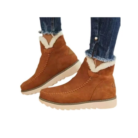 Colisha Ladies Short Bootie V Cut Warm Ankle Boot Pull On Snow Boots Driving Wear Resistant Winter Shoes Cotton Lining Booties Brown 8.5
Colisha Ladies Short Bootie V Cut Warm Ankle Boot Pull On Snow Boots Driving Wear Resistant Winter Shoes Cotton Lining Booties Brown 8.5