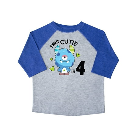 Inktastic This Cutie is 4 with Cute Blue Monster and Hearts Gift Toddler Boy Girl T-Shirt
Inktastic This Cutie is 4 with Cute Blue Monster and Hearts Gift Toddler Boy Girl T-Shirt