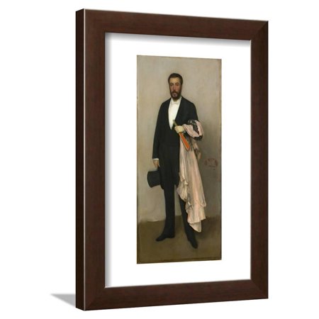 Portrait of Theodore Duret, 1883 Framed Print Wall Art By James Abbott McNeill Whistler