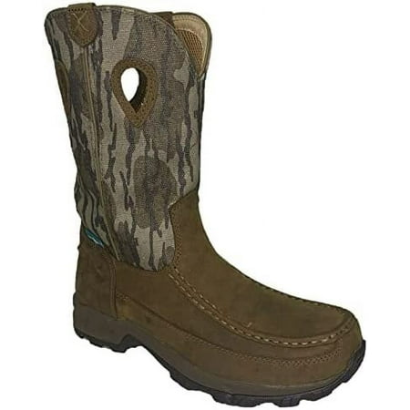 Twisted X Men s 12 Western Work Boot Tan & Burgundy 11 D